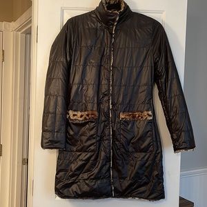 New Topshop reversible quilted faux fur jacket